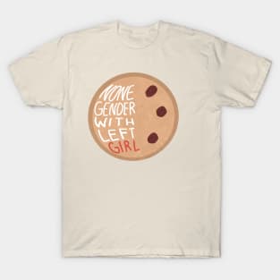 None gender with left girl T-Shirt